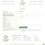 Website contact page for "Live Life and Smile Homecare Services" in Pennsylvania. Includes contact info, office hours, counties served, and an email form.