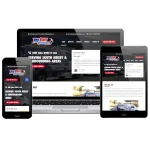 Responsive website design for Pro Start Renovations displayed on a laptop, tablet, & smartphone.