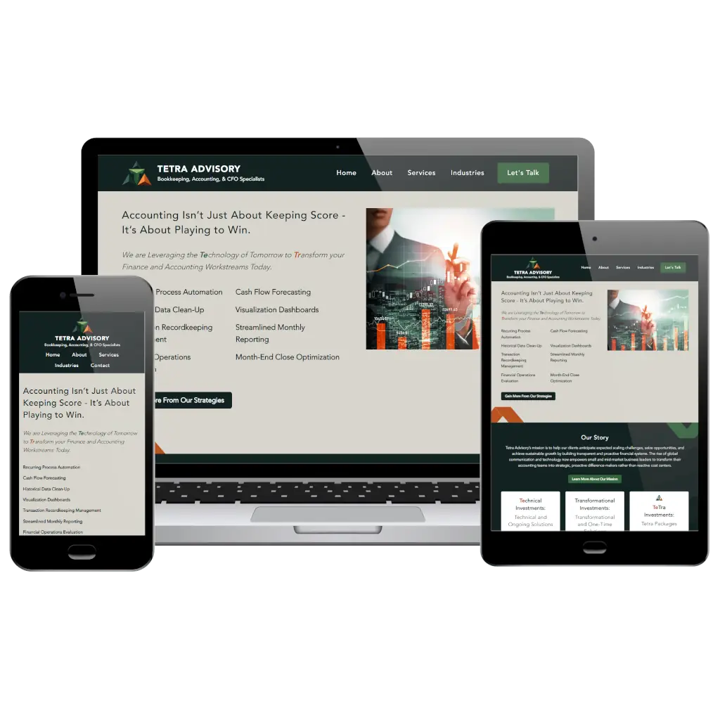 Tetra Advisory Llc Website Photo Collage